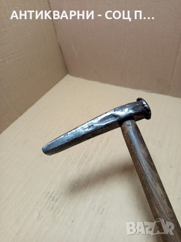 Соц Стар Ръчно Кован Кожарски Обущарски Занаятчийски Чук. Номер 498., снимка 5 - Антикварни и старинни предмети - 53114757