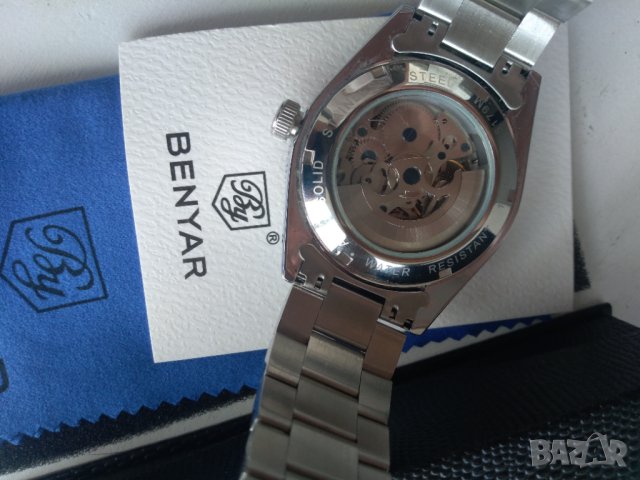 Benyar automatic с дизайн на Tudor Black Bay, снимка 5 - Мъжки - 42495748