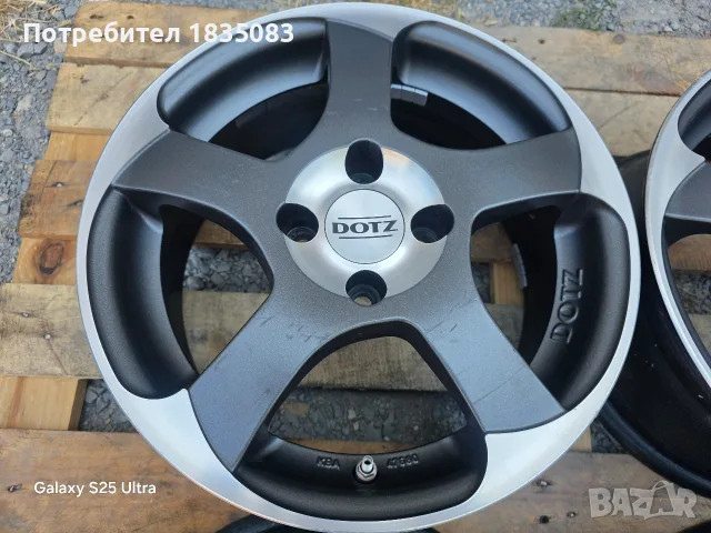 Лети джанти 15ки 4х100 Dotz, снимка 4 - Гуми и джанти - 55846382