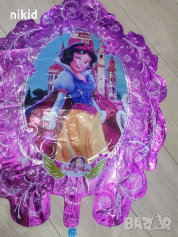 Снежанка Русалка Ариел двустранен голям огледало балон фолио фолиев хелий или въздух парти рожден де, снимка 2 - Други - 34209689