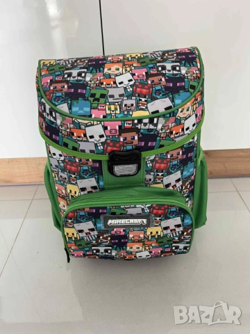 Ученическа раница Minecraft Ergonomic от 3 части с несесер и спортна торба