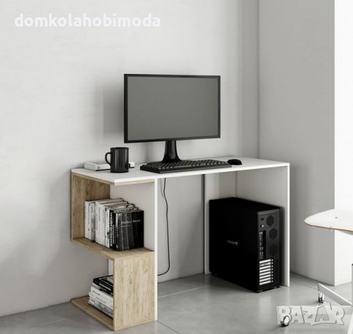  Бюро със странични рафтове 117x50x73.5 см, 22 килограма, снимка 3 - Работни маси и бюра - 39679998