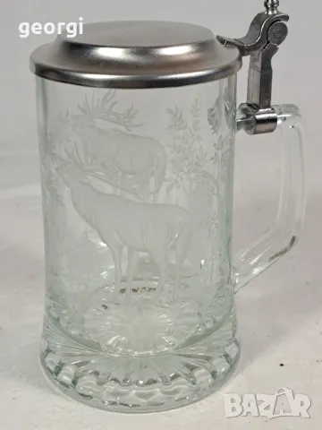 немска халба с ловни мотиви 