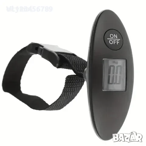 Ръчен кантар/везна за багаж с LCD дисплей, до 50 кг​, черен, снимка 3 - Други стоки за дома - 52264209