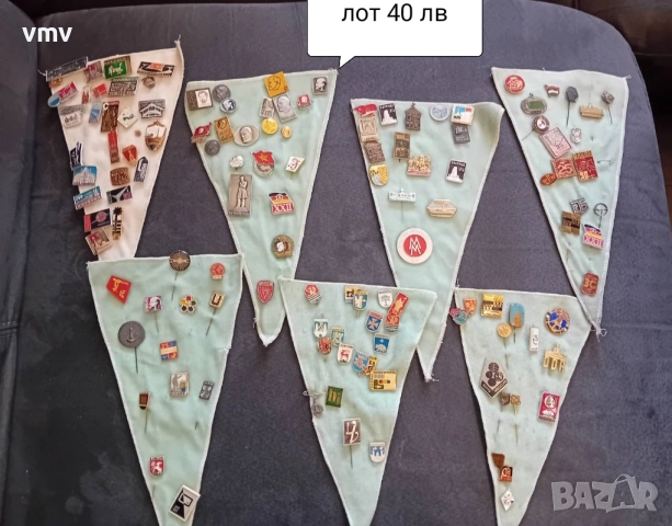 Голям лот значки на флагчета