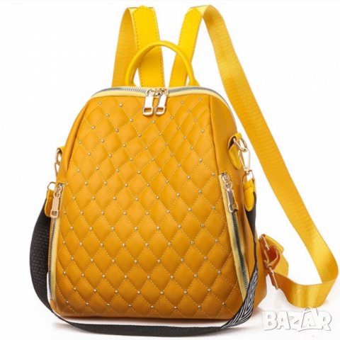 Дамска чанта - раница Ketty Yellow, снимка 1 - Чанти - 39279244