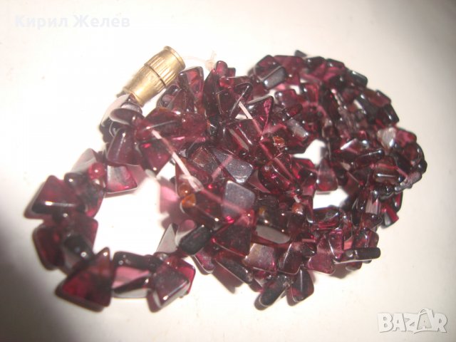 КОЛИЕ Натурален ГРАНАТ ВИОЛЕТ ОТТЕНЪК СТАР АРТ ГЕРДАН от БЛАГОРОДНИ КАМЪНИ 14994, снимка 15 - Колиета, медальони, синджири - 30665941