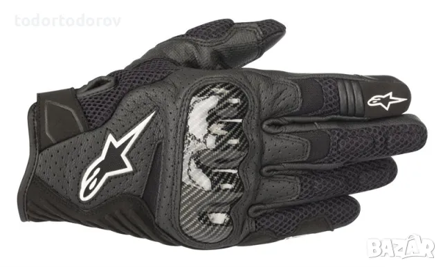 Топ Цена Мото ръкавици за мотор ALPINESTARS SMX-1 AIR V2 BLACK/BLACK, снимка 1