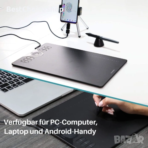 HUION Графичен Таблет 10x6.25 инча 8192 натиск на писалката 28 бързи клавиша, снимка 14 - Таблети - 54009196