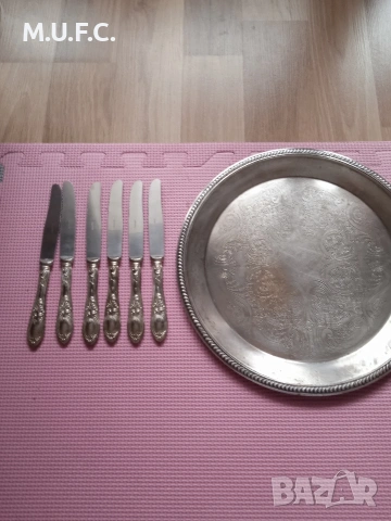 Комплект ножове сребро печат 800, снимка 14 - Антикварни и старинни предмети - 53302934