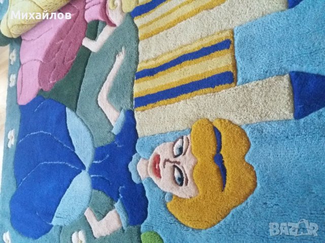 Голям вълнен детски килим Disney, снимка 8 - Килими - 38969793