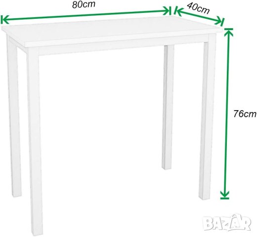 ПРОМОЦИЯ Трапезна маса / бюро LD-AC80WN, снимка 2 - Маси - 42900710