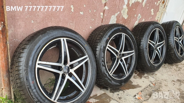 17-ки джанти с зимни гуми за мерцедес 215/55R17 , снимка 3 - Гуми и джанти - 54167057