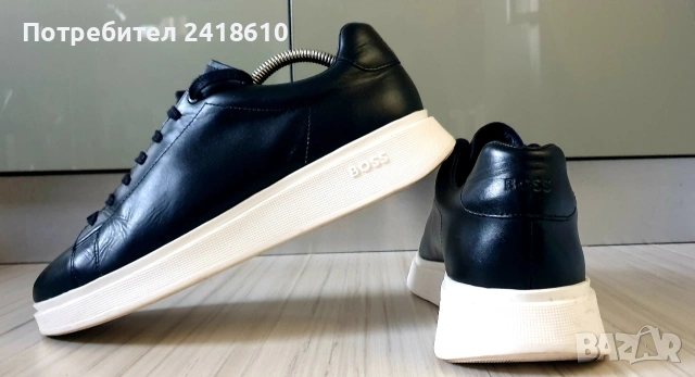 Hugo Boss Leather Mens Size 41/26см ОРИГИНАЛ! Мъжки спортно - елегантни обувки естествена кожа!