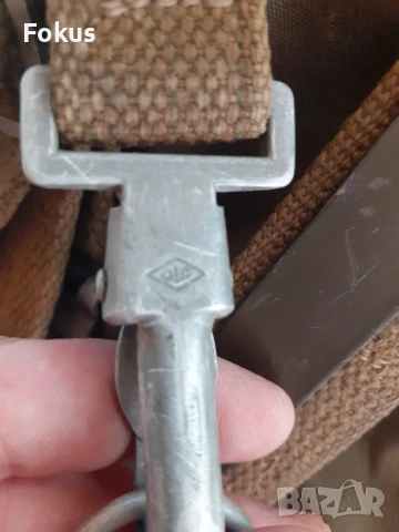 Стара армейска военна раница с метален самар печати, снимка 4 - Антикварни и старинни предмети - 51055234