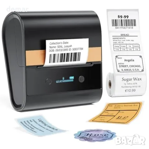 LabelCenter термопринтер за етикети с Bluetooth, 20–75 мм, снимка 2 - Друга електроника - 55871327