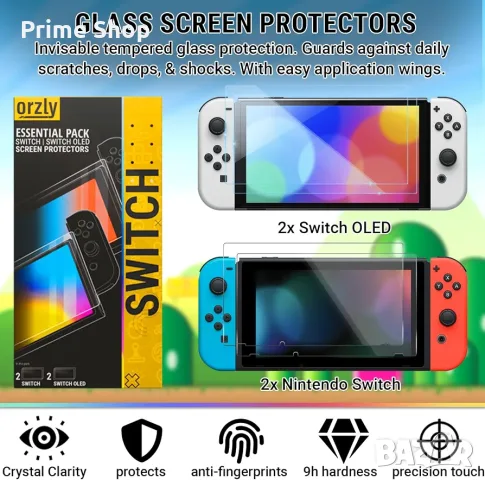 15 в 1 Комплект Аксесоари за Nintendo Switch и Switch OLED от Orzly, снимка 6 - Аксесоари - 56143235