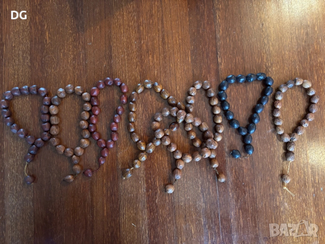 Ръчно изработена броеница от костилки от Фурми, снимка 4 - Други - 52678679