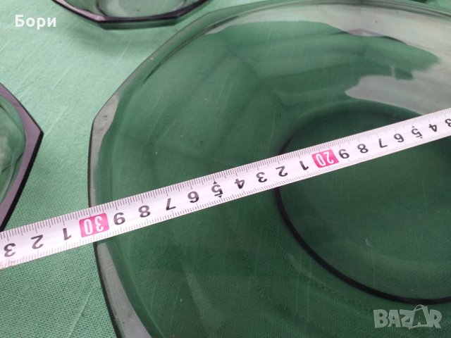 Български к-т цветно стъкло, снимка 7 - Чинии - 34311787