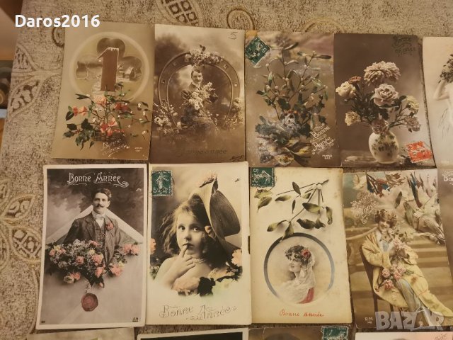 Стари френски пощенски картички 1900 - 1930 г, снимка 4 - Колекции - 39353217