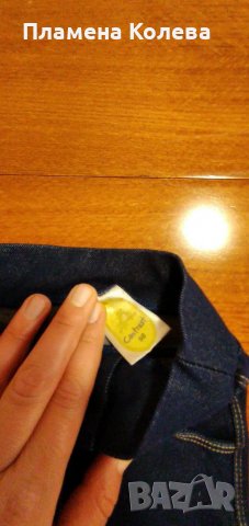 Дънков джегингс Контраст 98см, снимка 2 - Детски клинове - 31720378