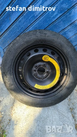джанта-патерица за Фиат Ланча Алфа Ромео 4Jx15"/5x98/ет35/58,1мм-гума 125/80/15, снимка 10 - Гуми и джанти - 50776540