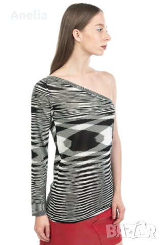 Дамска Блуза с един ръкав  С М, снимка 3 - Блузи с дълъг ръкав и пуловери - 54111685