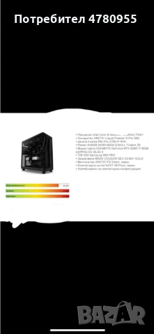 Геймърски компютър Intel i5-14600KF + RTX 5060 Ti