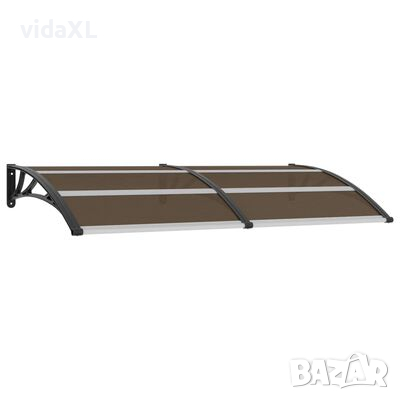 vidaXL Навес за врата, черен, 200x100 см, PC(SKU:45635, снимка 1