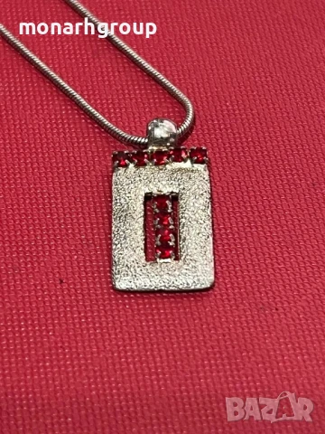 Сребърен ланец / скъсана закопчалка, снимка 2 - Колиета, медальони, синджири - 51043585