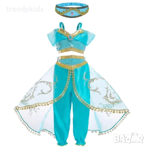 Костюми на Принцеса Яасмин от Аладин с подарък лента за коса , снимка 11 - Други - 44117939