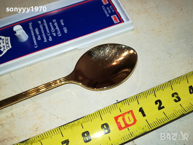 CORONATION-ROWENA MADE IN UK-ЗЛАТНА ЛЪЖИЧКА ОТ АНГЛИЯ 2902241833, снимка 15 - Колекции - 44533412