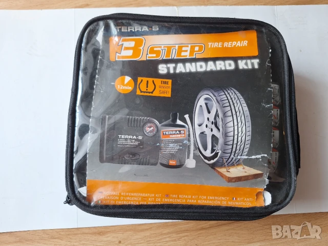 Комплект за ремонт на автомобилни гуми Terra-S  с компресор   