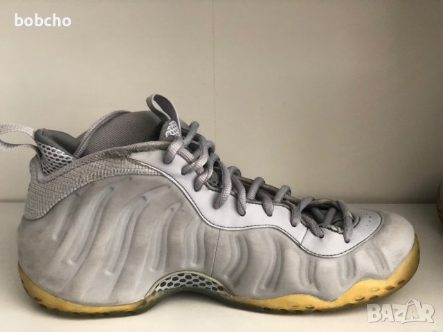 Nike Air Foamposite One Premium Wolf Grey 2015 Sz 11 Mens 575420-007, снимка 4 - Маратонки - 40007798