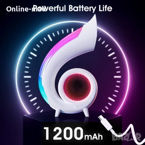 3в1 Led Лампа с Bluetooth Високоговорител, RGB с Блутут и Часовник, снимка 6 - Други стоки за дома - 48040742