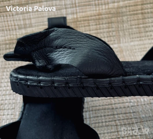 Модерни черни сандали CHAAYA Австрия естествена кожа, снимка 8 - Сандали - 50722638