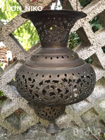 Голямо Бронзово кандило, снимка 9 - Антикварни и старинни предмети - 42710367