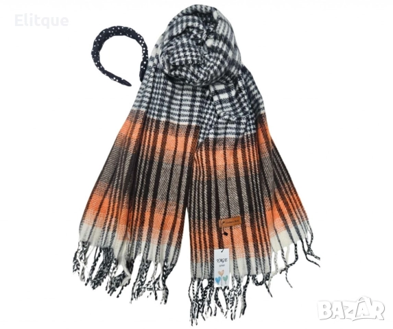 Дамски всекидневен шал с ресни, в абстрактни различни десени, снимка 2 - Шалове - 52843102
