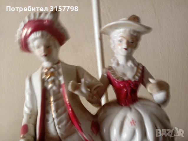 Барокова настолна лампа, снимка 3 - Настолни лампи - 50446643