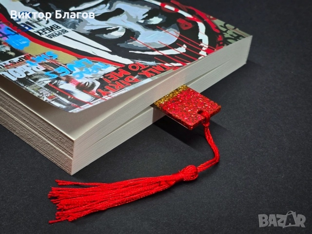 Коледен книгоразделител от епоксидна смола, снимка 7 - Коледни подаръци - 52908780