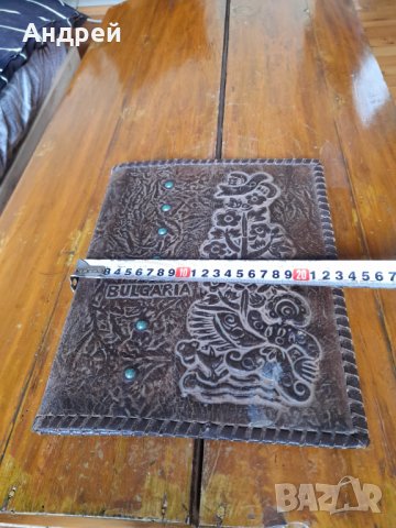 Стара кожена папка #6, снимка 4 - Антикварни и старинни предмети - 38761837