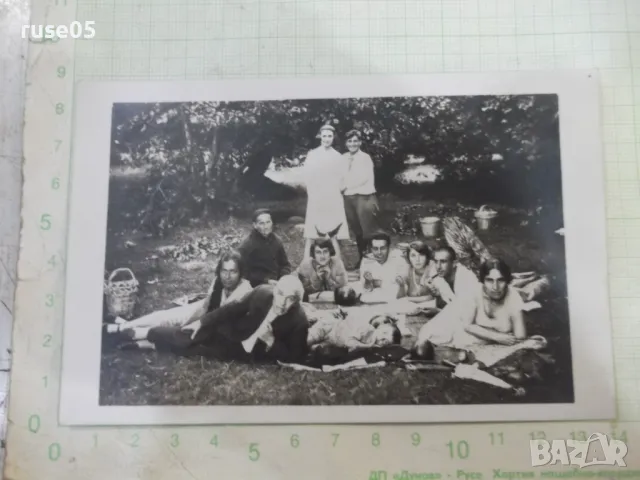 Снимка стара на група на пикник - 1