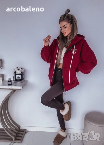 Дамски суичър с цип и надпис, 2цвята , снимка 8 - Суичъри - 52672385