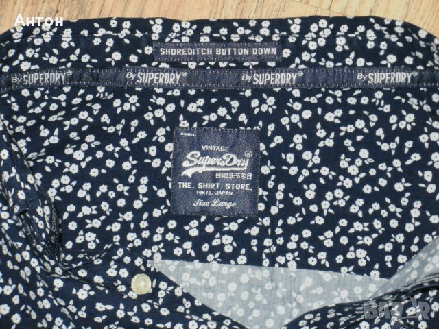 SUYPERDRY нова мъжка оригинална памук М/L, снимка 4 - Ризи - 35234743