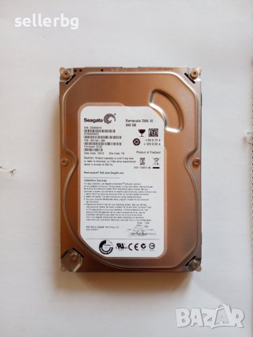Твърд диск HDD Seagate Barracuda 7200.12 500GB, снимка 1 - Твърди дискове - 40106174
