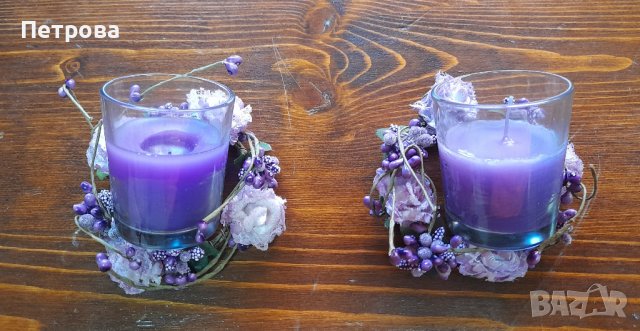 Ароматни свещи с красива декорация, снимка 2 - Други стоки за дома - 37314896