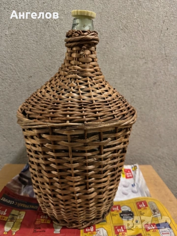 Автентична плетена дамаджана 8л, снимка 2 - Други стоки за дома - 53941059