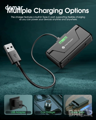 FirstPower 2хNP-W126 по 1500mAh и 20W бързо зарядно за Fujifilm X, снимка 7 - Батерии, зарядни - 52534729