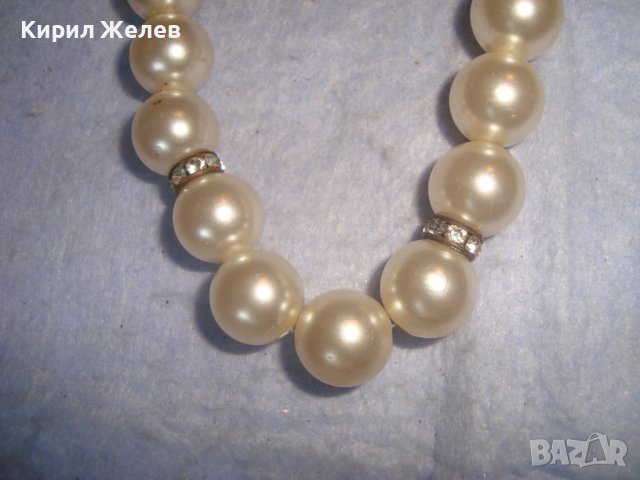 ПЕРЛЕН ТИП РЕТРО АРТ ГРИВНА с КРИСТАЛЧЕТА 22887, снимка 3 - Гривни - 37075932