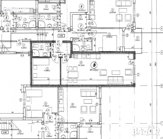 Отдавам под наем или продавам партерен апартамент 64 кв.м., ул. Несебър №45, кв. Аурелия, на 90м.